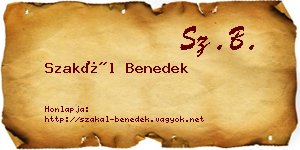 Szakál Benedek névjegykártya